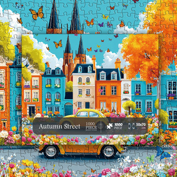 Autumn Street Jigsaw Puzzle 1000 pezzi